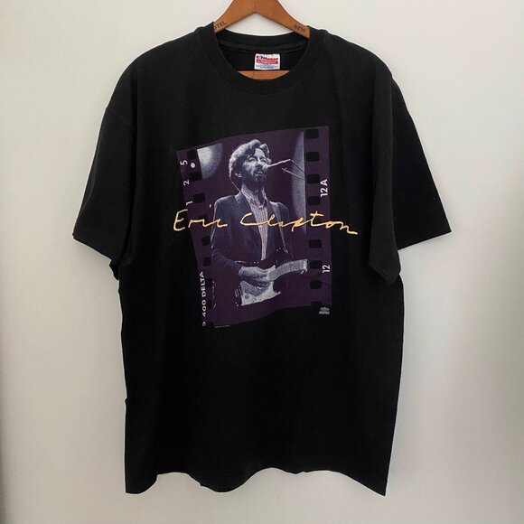 vintage 1992 eric clapton 400 delta concert tshirt size XL - Picture 1 of 9